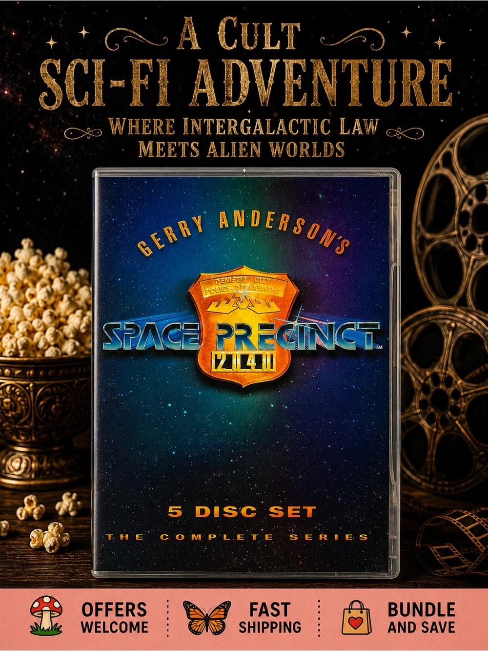 Space Precinct Complete Series DVD 5 Disc Set Gerry Anderson Sci Fi